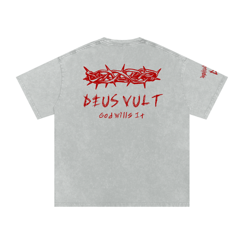 Deus Vult Snow Washed T-Shirt