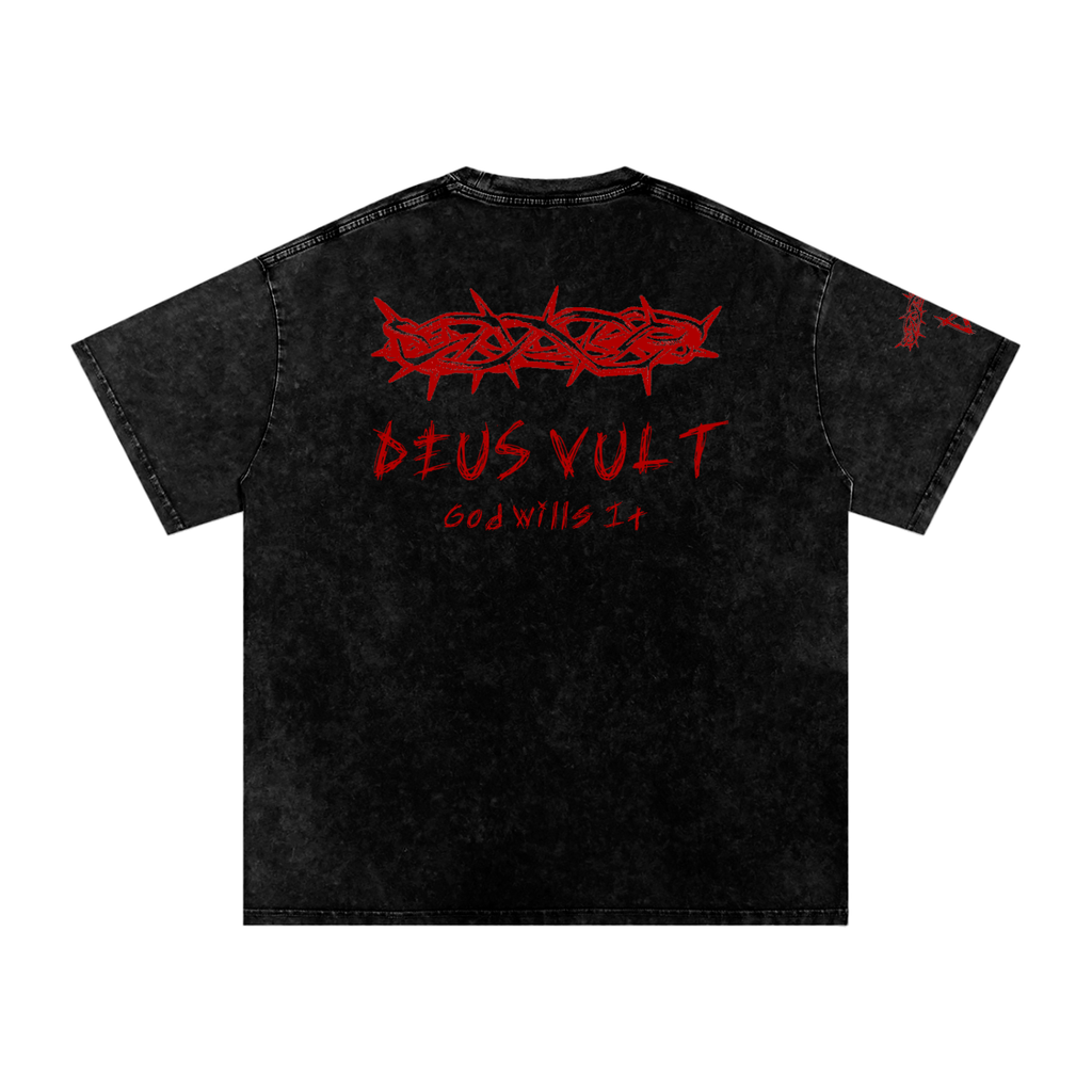 Deus Vult Snow Washed T-Shirt